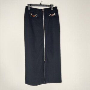 2R Two Roads Y2K Women's Skirt Size 11 / 12 Black Tailored Casual Outerwear Chic